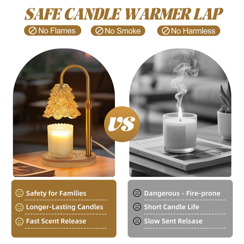 Candle Warmer Lamp With Timer & Dimmer , Adjustable Wax Melt Lamp For Jar Candles, Home Decor Accent