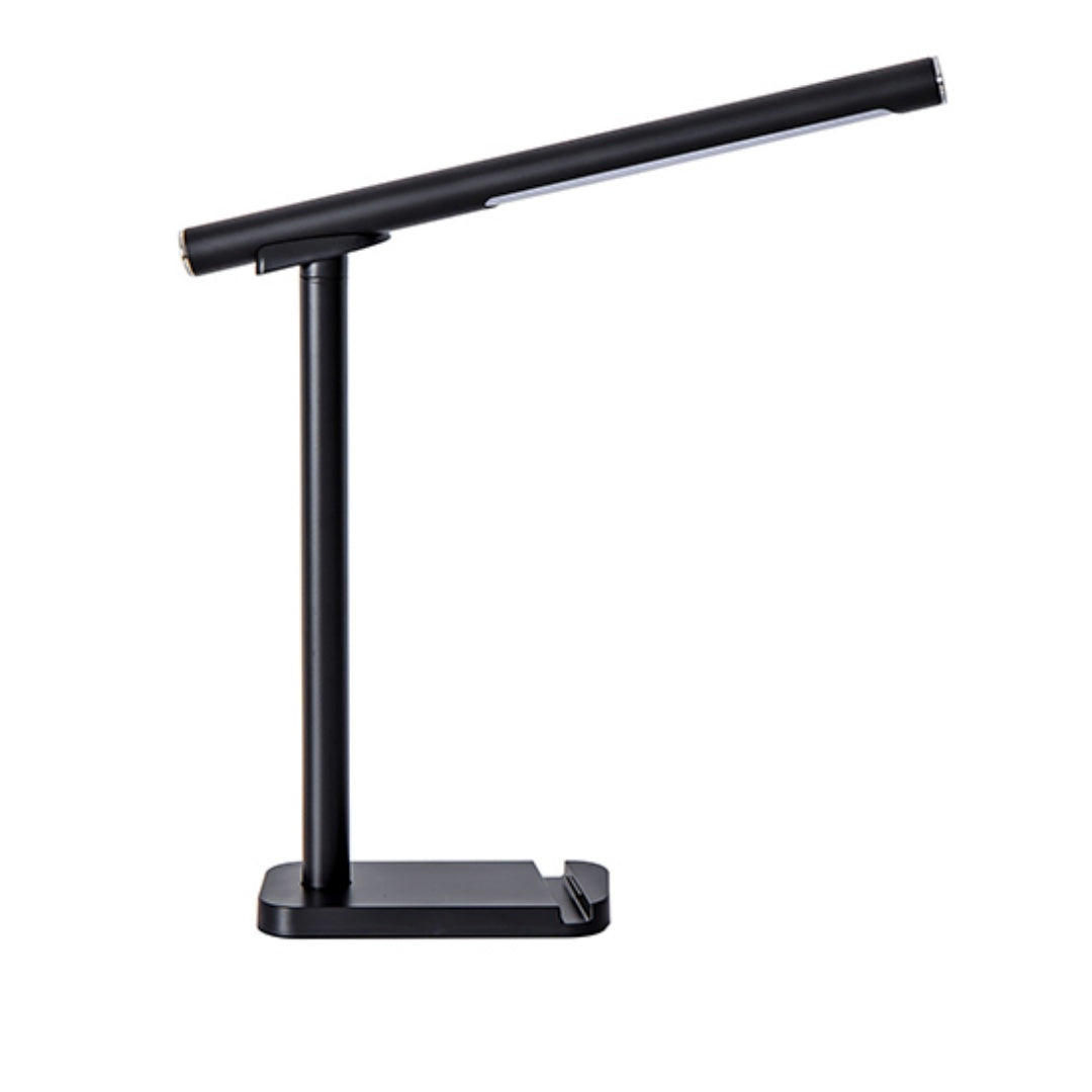 LED Desk Lamp 360 Adjustable, USB Charging Port, 5 Light Modes & Dimmable Brightness, Bedside Lamp For Reading, Craft, Work, Study Black