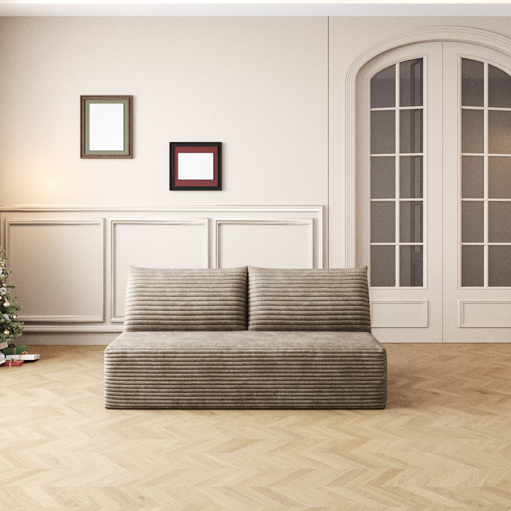 Cloud Sectional Couch,Modern Modular Sofa With Deep Seat, Upholstered Couches For Living Room Bedroom,No Assembly Required,Camel  Plush Corduroy Fabric