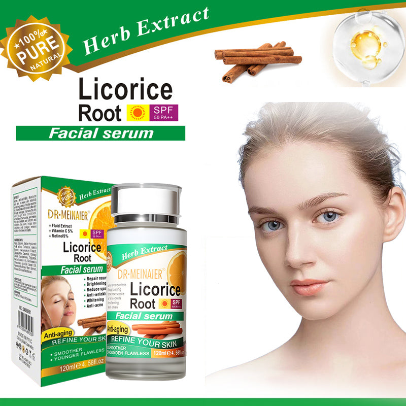 Only Supports Self Pickup With Waybill DR-MEINAIER Licorice Root Facial Serum Anti-Aging, Brightening, Wrinkle-Reducing