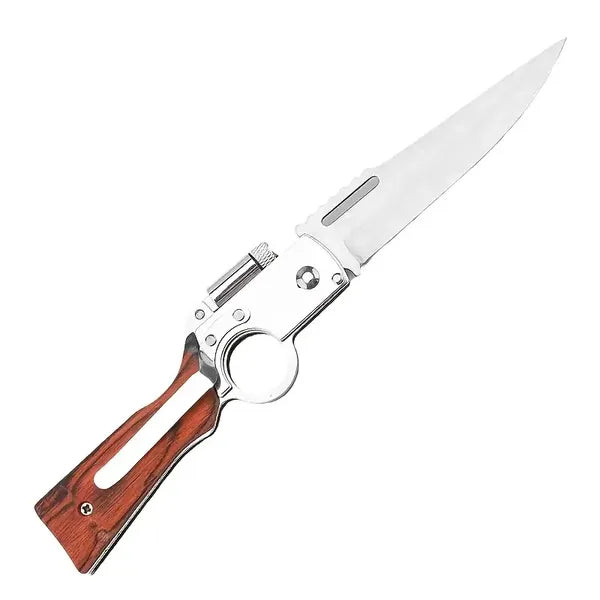 Versatile Tactical Knife With Stainless Steel Blade - Ergonomic Handle, Quick-Deploy Thumb Holes For Ambidextrous Use, Pocket Clip Included - Perfect Outdoor Survival Gift For Men