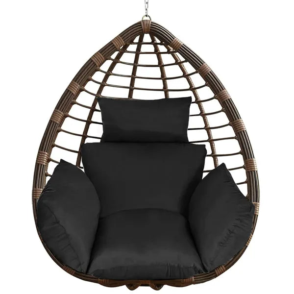 Egg Chair Cushion Hanging Basket Seat Cushion Thicken Soft Egg Swing Chair Pad Hanging Egg Chair Cushion With Headrest