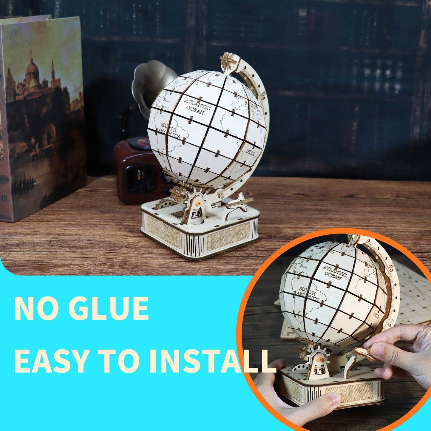 Sales Are Prohibited On The TEMU And SHEIN - 3D Wooden Puzzle Globe. Model Kits DIY Crafts Handmade Christmas Gifts