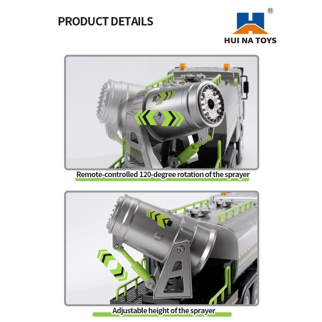 Huina 1316 1-18 Semi-Alloy Remote Controlled Fog Cannon Truck Toy