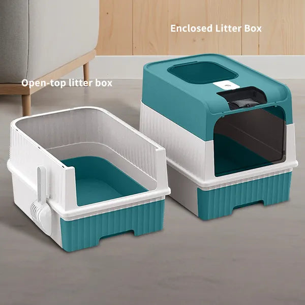 BlueMagic Cube Intelligent Cat Litter Box - Free Hands, Enjoy Pure Life & Automatic Cleaning, Silent Design, Preferred For Multi Cat Families