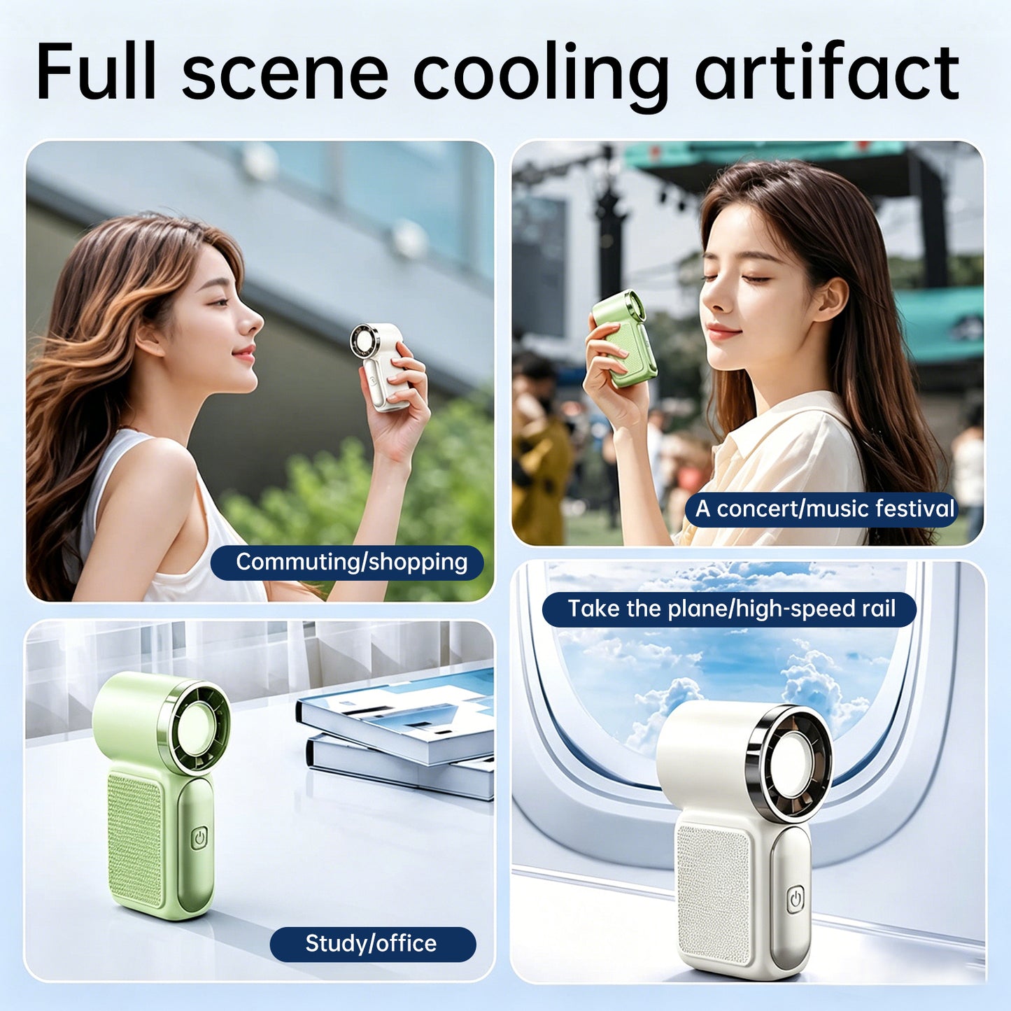 Mini Mini Fan Green Li-On Rechargeable