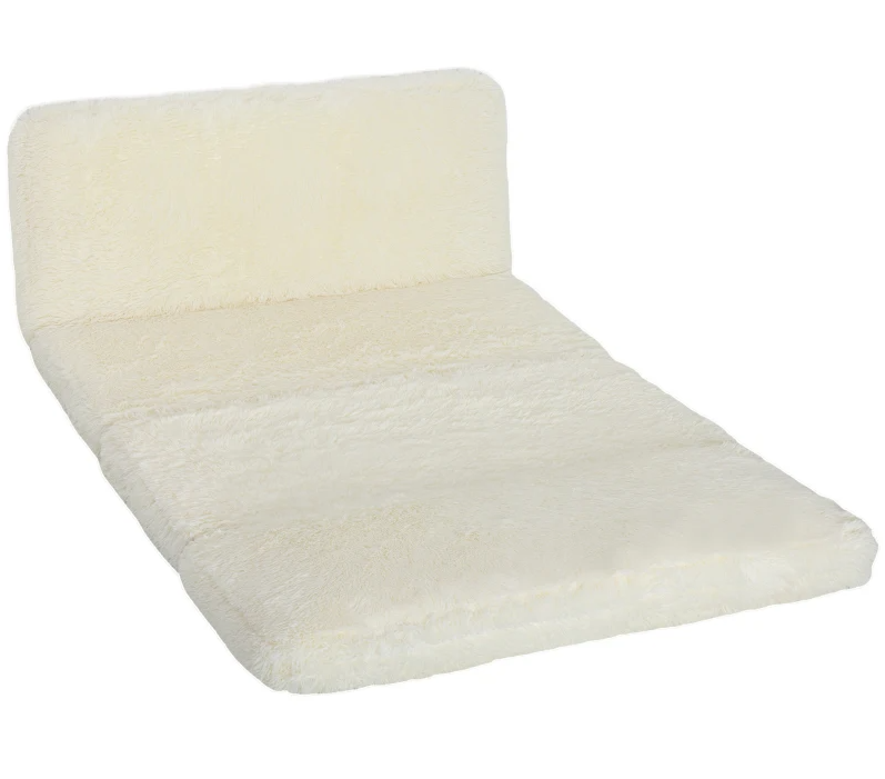 Bean Bag Floor Sofa Bed, Contemporary Plush Wide Folding Floor Mattress