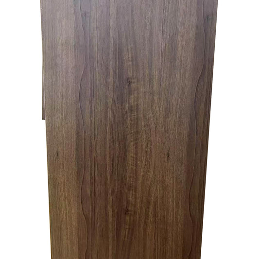 44'' Tall Metal 3 Flip Doors Cabinet, With Ample Storage Space For Bedroom, Office, Living Room, Hallway, Entryway Walnut
