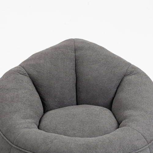 Bedding Bean Bag Sofa Chair High Pressure Foam Bean Bag Chair Material With Padded Foam Padding Compressed Bean Bag With Footrest