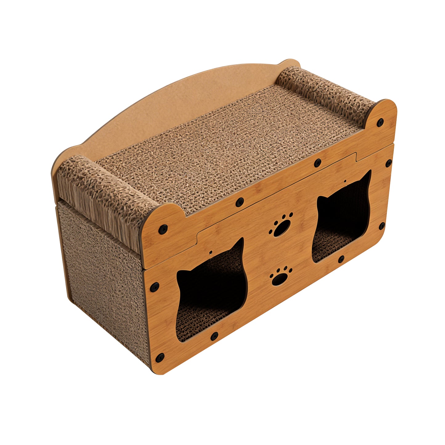 Only Self Pickup---Walnut Wood Cat Head 56