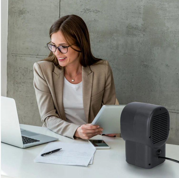 500W Portable Electric Space Heater Mini Desktop Fan Heater Personal Small Space Heater For Home Office