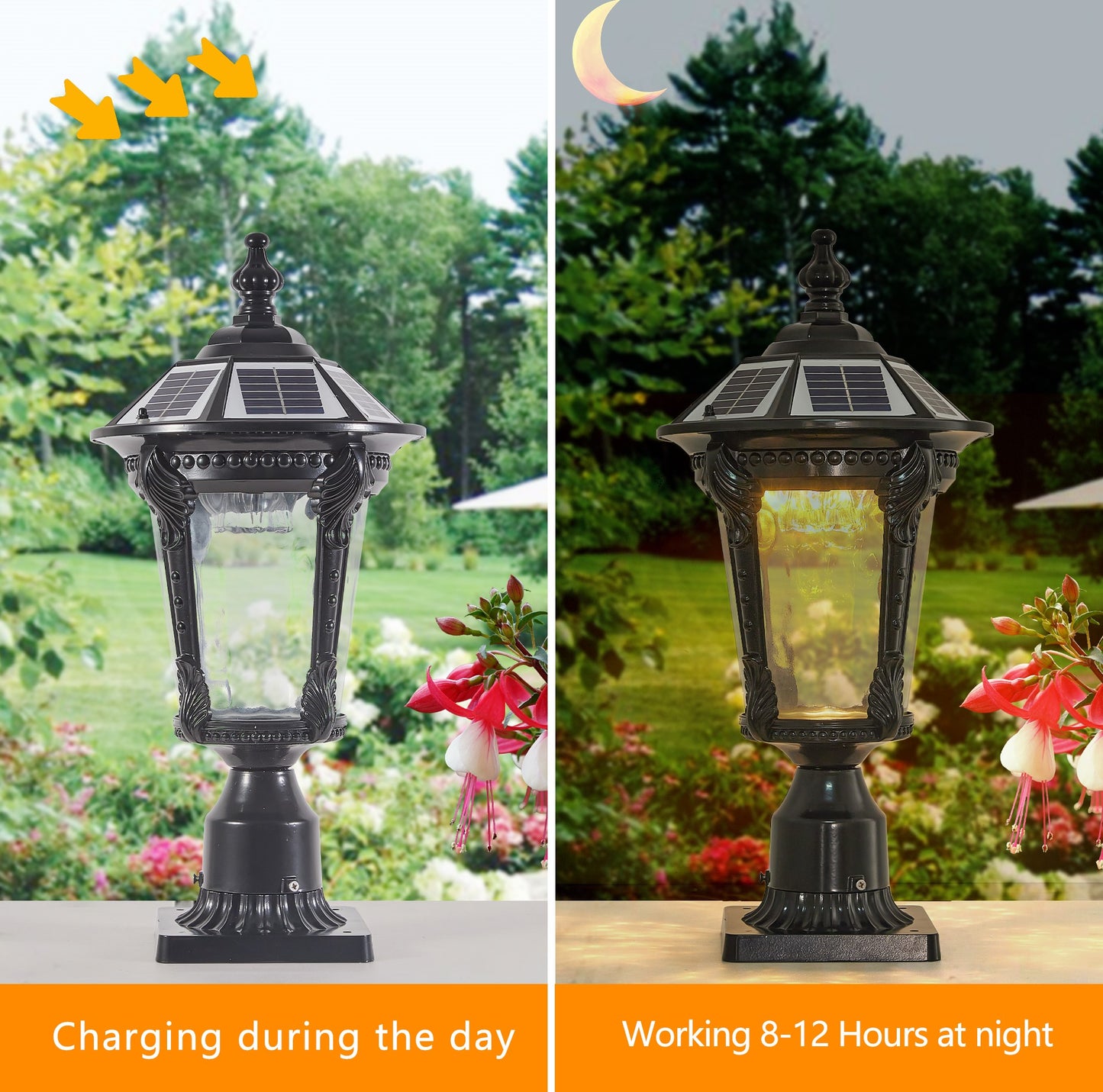 Retro Solar Lights With Dimmable LED 1 Pack