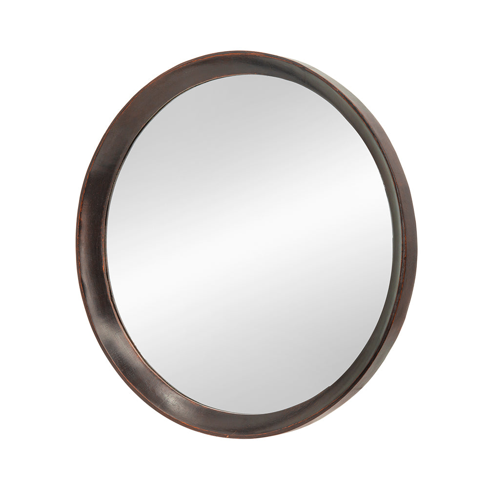 20x1.5 Transitional Decor Style Mango Wood Wall Mirror Wall Decor With Frame Of Solid Mango Wood For Bathroom Entryway Console Lean Against Wall