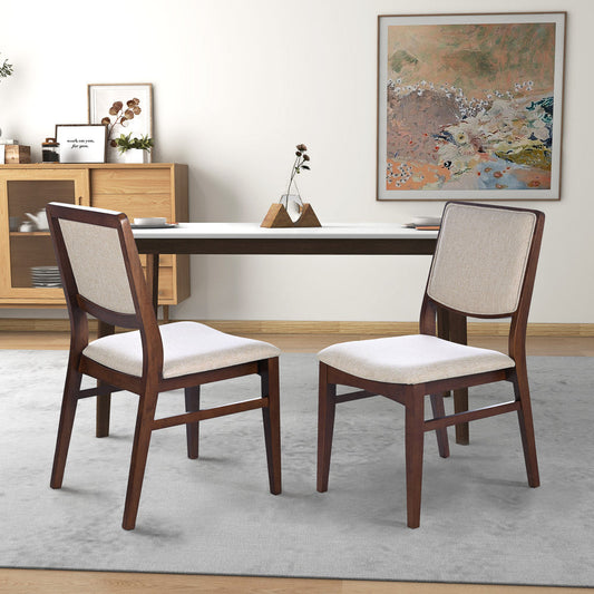 Skylar Beige Fabric Dining Chair   Set Of 2