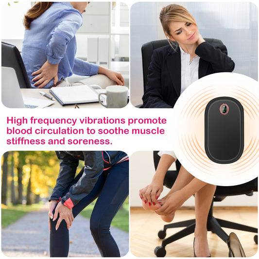 Black-Pink Color Options -- 1Pc Rechargeable Hand Warmer Electric Hand Heater Portable Reusable Pocket Warmer Power Bank With Digital Display 2 Levels Double-sided Heating