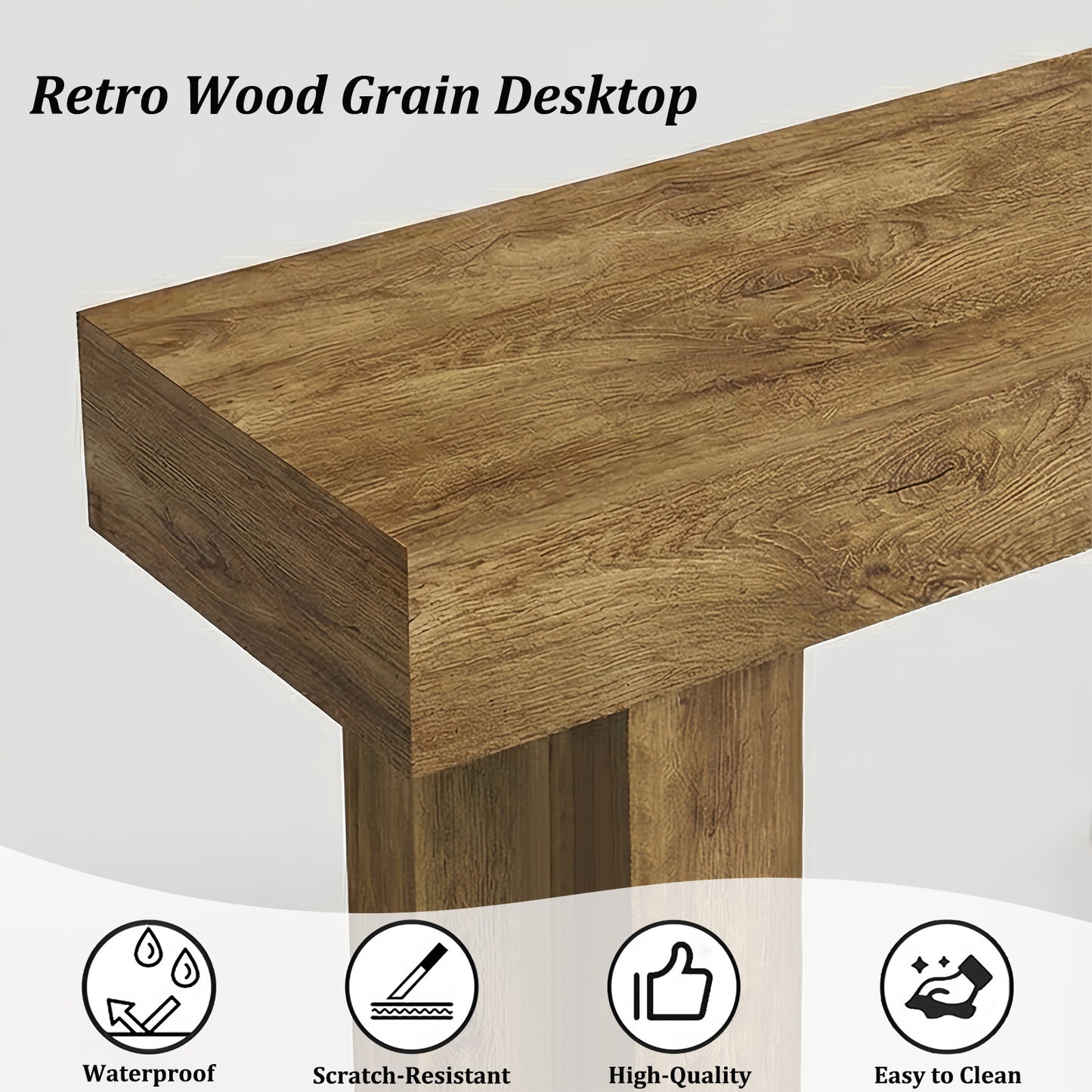 63'' Long Console Table, Farmhouse Entryway Table With Storage, Native Wood Grain Tree Scars, Wooden Rectangular Sofa Table Behind Couch For Entrance, Hallway, Living Room, Foyer  Natural Wood