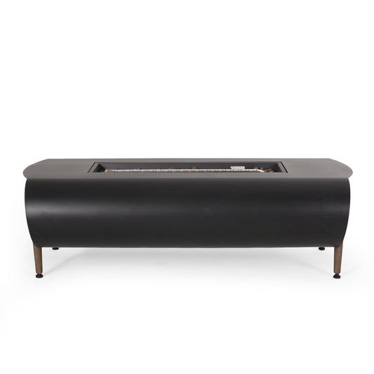 VERNON RECTANGLE FIRE PIT - 50,000BTU Tank Cover Not Included