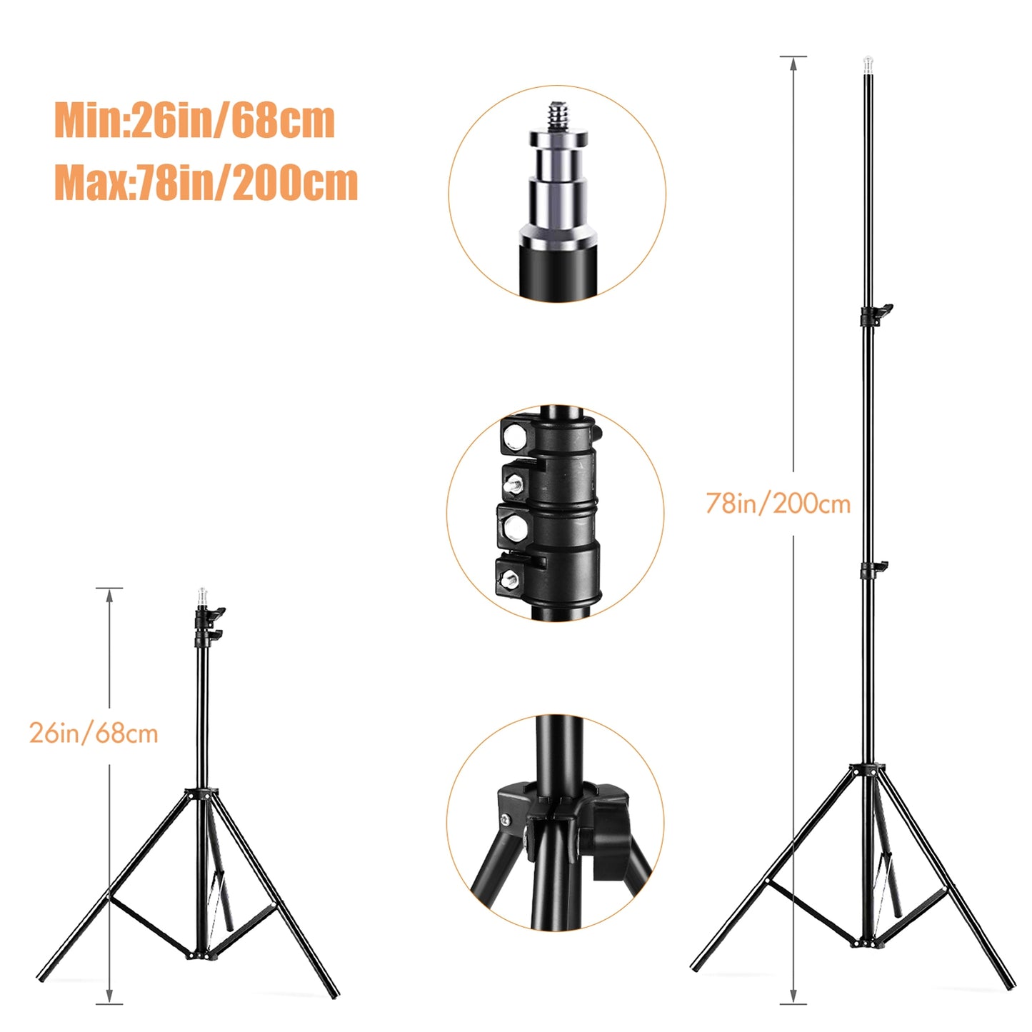 Studio Photography Light Kit Softbox Lighting Set Including 85W 3000K-6000K Bi Color Temperature LED Light Softbox Light Stand Boom Arm