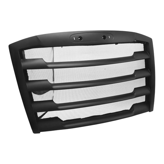 Black Front Grille Compatible With Freightliner Cascadia 2018, With Bug Screen