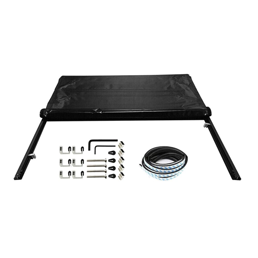Fits 14-21 T Oyota Tundra Roll Up 8ft Long Bed Soft Lock Truck Bed T Onneau Cover--A86408-ADV-12-RT093