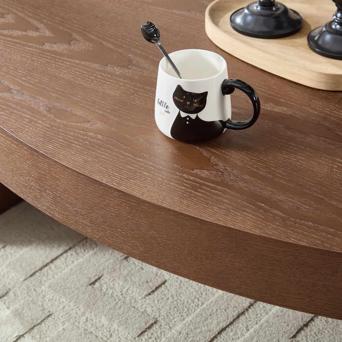 Modern Luxury Oval Coffee Table Center Table For Living Room