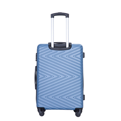 Luggage 4-piece ABS Lightweight Suitcase With Rotating Wheels, 24 Inch And 28 Inch With TSA Lock,   16 20 24 28   BLUE