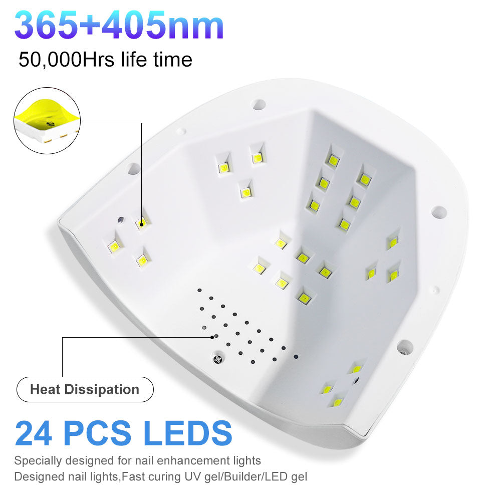UV Nail Lamp, UV Light For Gel Nails LED Nail Dryer With 3 Timer, Smart Sensor, LCD Display Fast Curing Gel Nail Polish Nail Art Tools Manicure Accessories