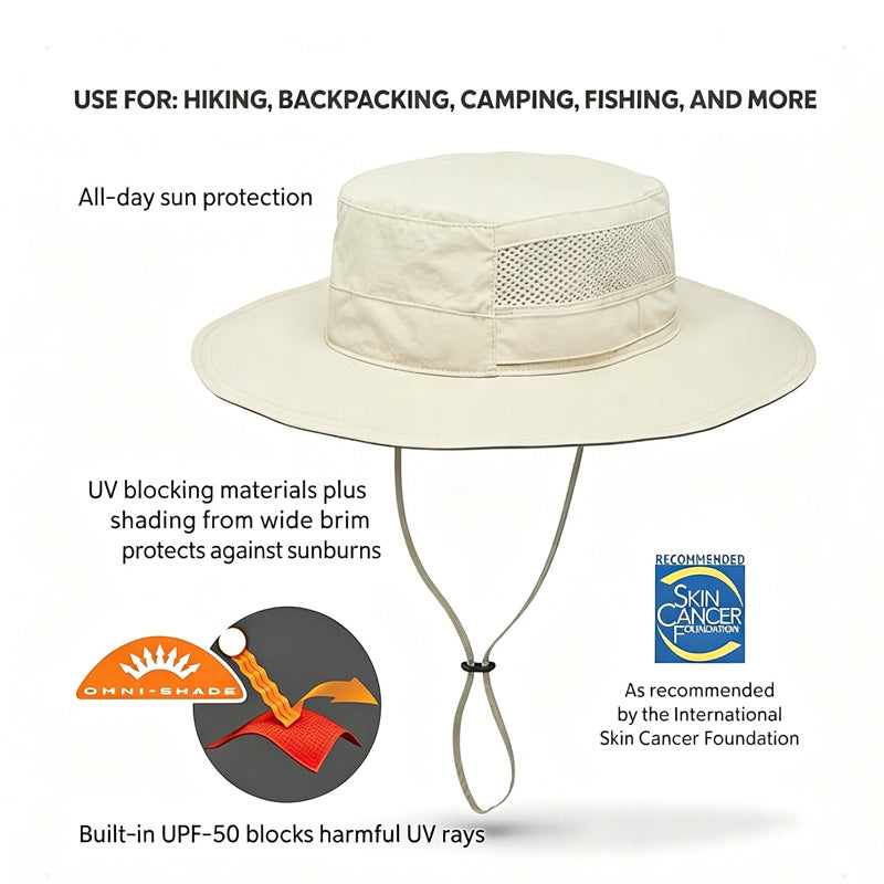Breathable Wide Brim Sun Hat For Men & Women ,UV Protection Bucket Hat For World Cup, Stadium Games, And Outdoor Sports