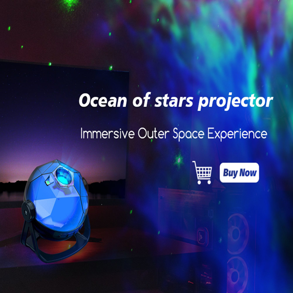 Galaxy Starry Sky Projection Lamp, Indoor Atmosphere Lighting Decoration