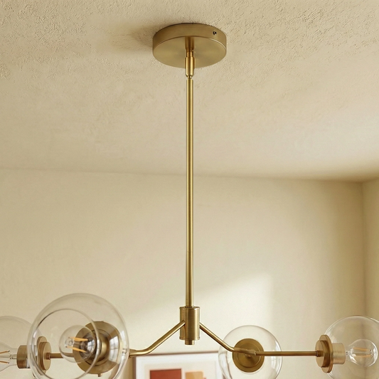 Jewel Four Lights Modern Farmhouse Chandelier Ceiling Hanging Light Fixture For Kitchen Island Dining Room 36  L X20  W X7.25  H With Clear Glass