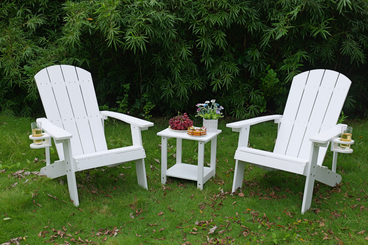 2-Piece All-Season Outdoor Lounge Chairs Perfect For Patio Chats & Garden Leisure Gatherings