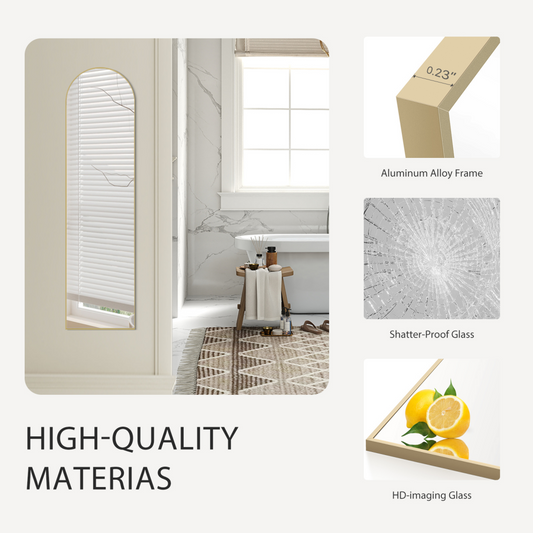 56x15 Rectangle Full Length Mirror, Full Body Standing Mirror Floor Mirrors