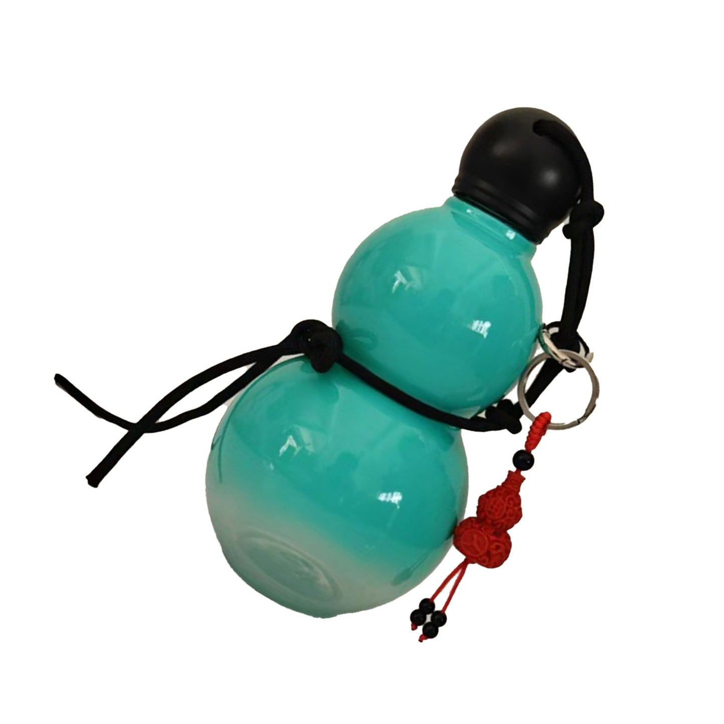 Gourd Style Water Bottle PC 800ml Insulated Chinese Retro Portable Sports Water Bottle For Men Women Light Blue