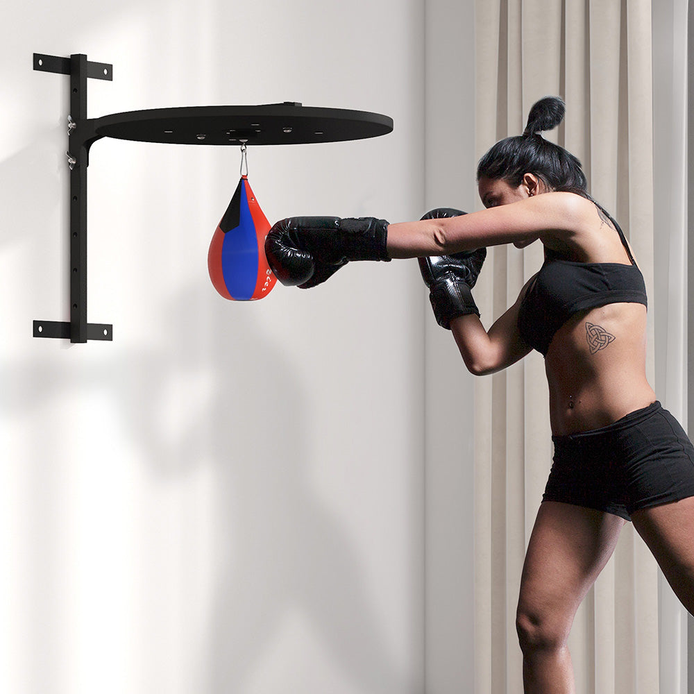 Wall Mounted Speed Bag Platform, Height Adjustable Punching Bag Training Kit Speed Ball Swivels 360 Degrees With Concrete, Solid Brick And Thick Wooden Walls