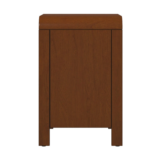 Lionel Mid Century Modern Solid Wood Nightstand 2-Drawer 23.6  H X 20.4  W X 15.7  D For Bedroom, Living Room