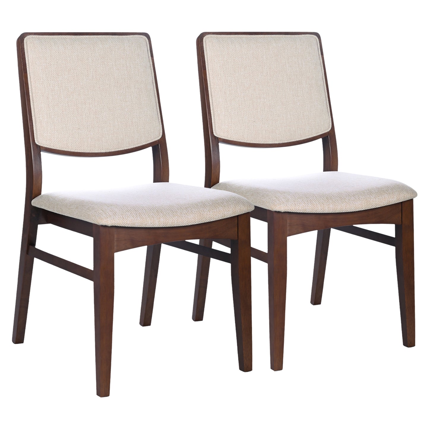 Skylar Beige Fabric Dining Chair   Set Of 2