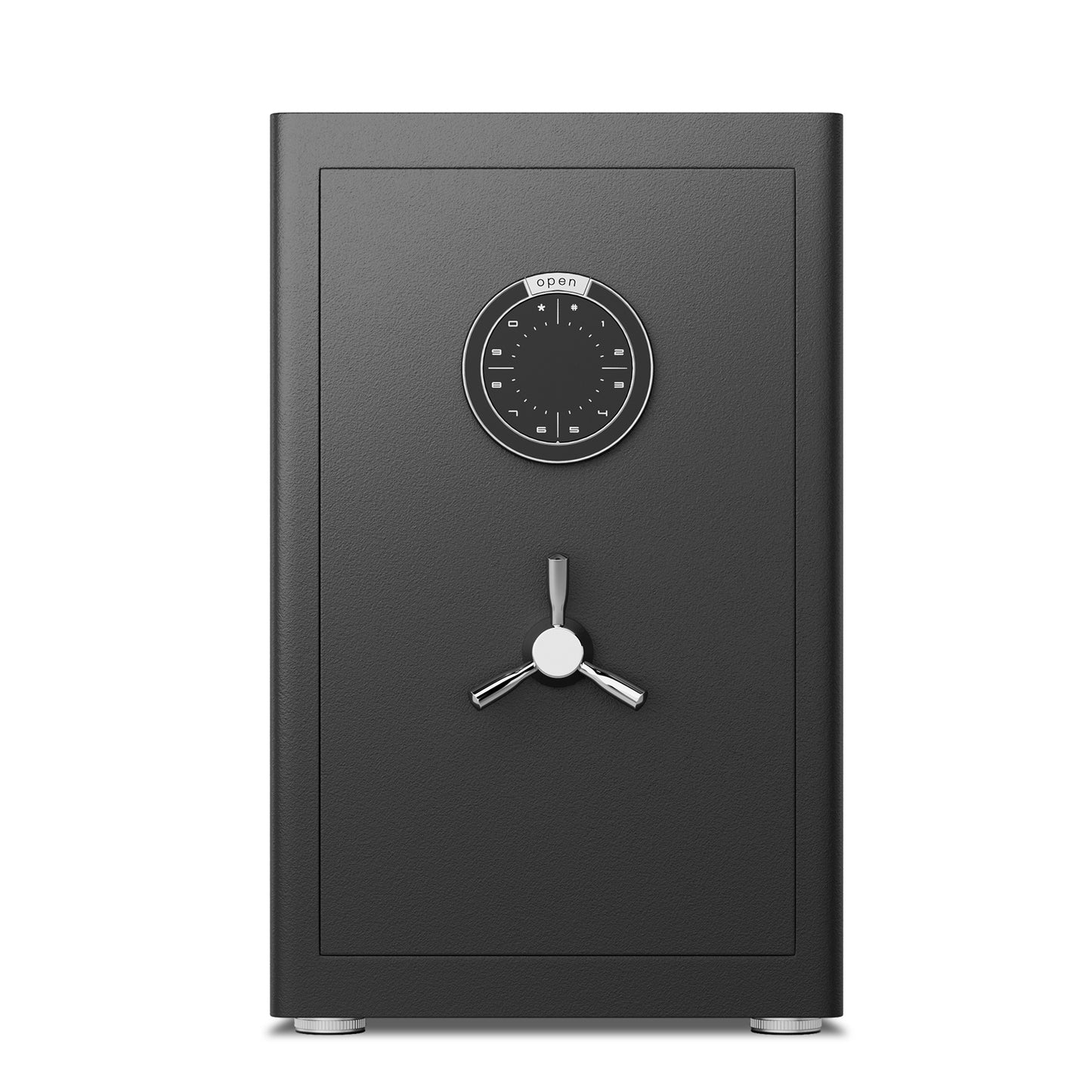 2.0 Cu Ft Home Security Safe, Heavy Duty Steel Safe With Digital Keypad, 2 Removable Shelves & 3 Unlocking Methods, Safe Box For Home Office Hotel