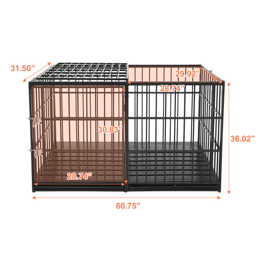 61  Extra Large Heavy Duty Dog Crate Dog Cage Strong Metal Dog Kennels And Pens Crates For Large Dogs