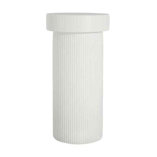 MGO Pedestal Column Plant Stand, 24 Inch H,