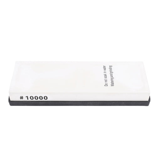 Grit 10000 Sharpening Stone White Corundum Fine Polishing Whetstone With Angle Guide Anti Slip Base For Kitchen