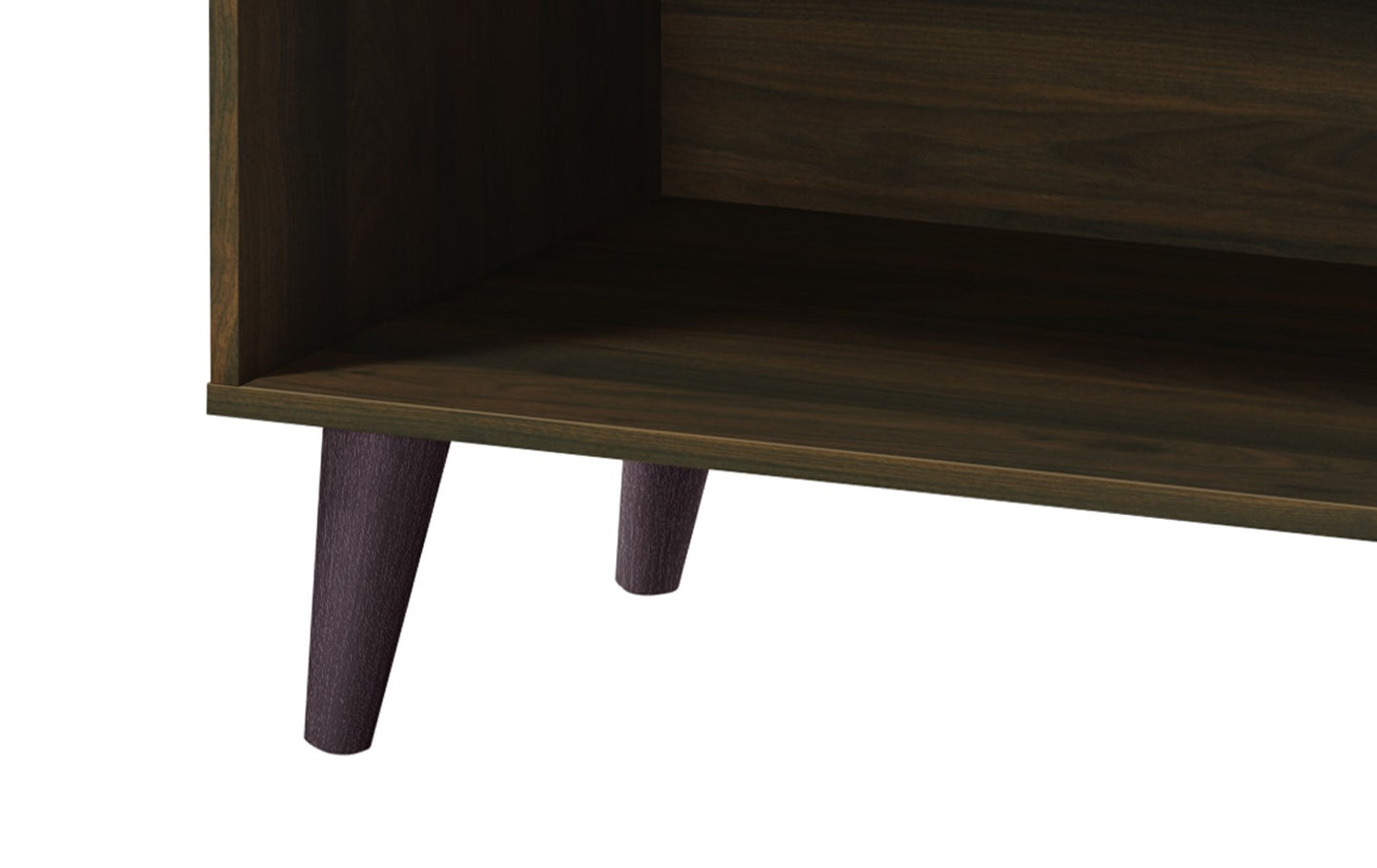 Amidon TV Stand For TVs Up To 47.3  , With 2 Storage Shelves& 1 Cabinet, Modern Entertainment Centre For TV In Living Room In Walnut
