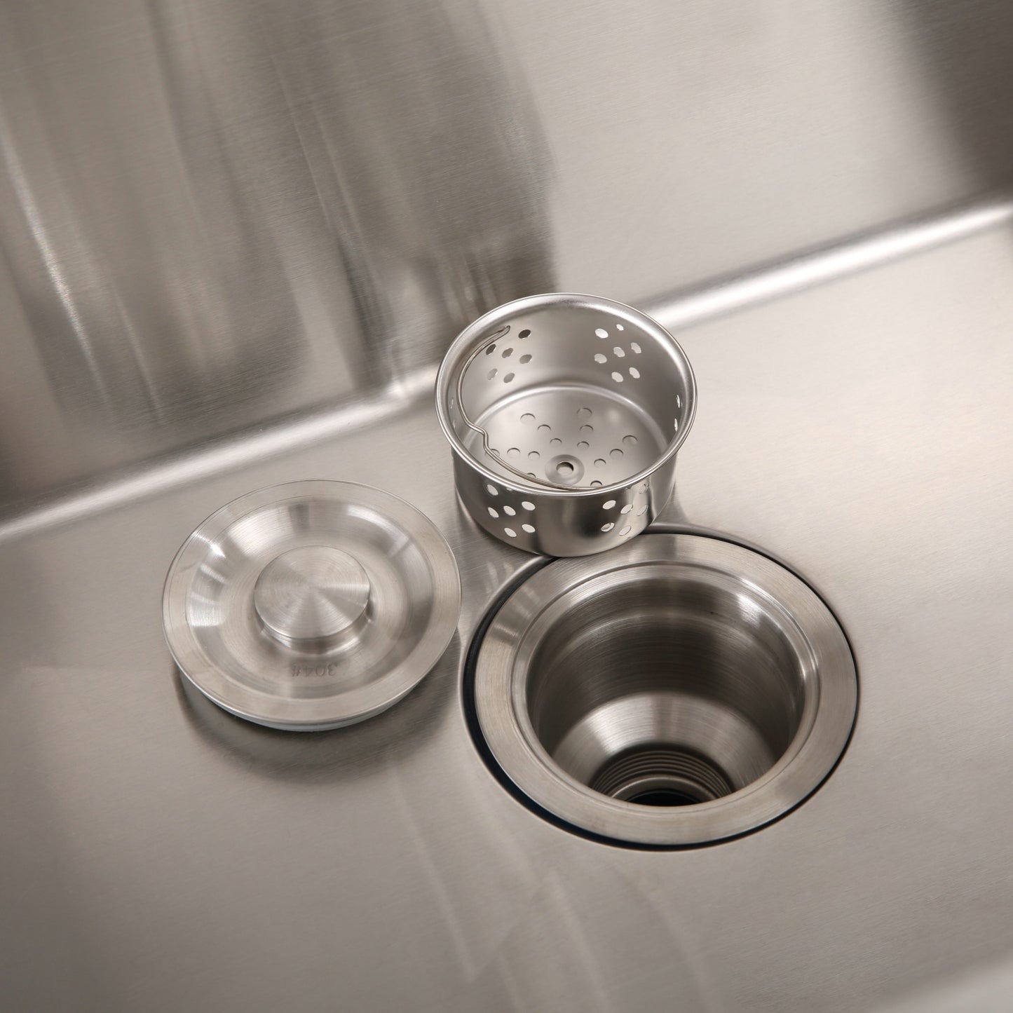 24in Stainless Steel Washing Sink W Faucet Hoses And Drain Head Only Update