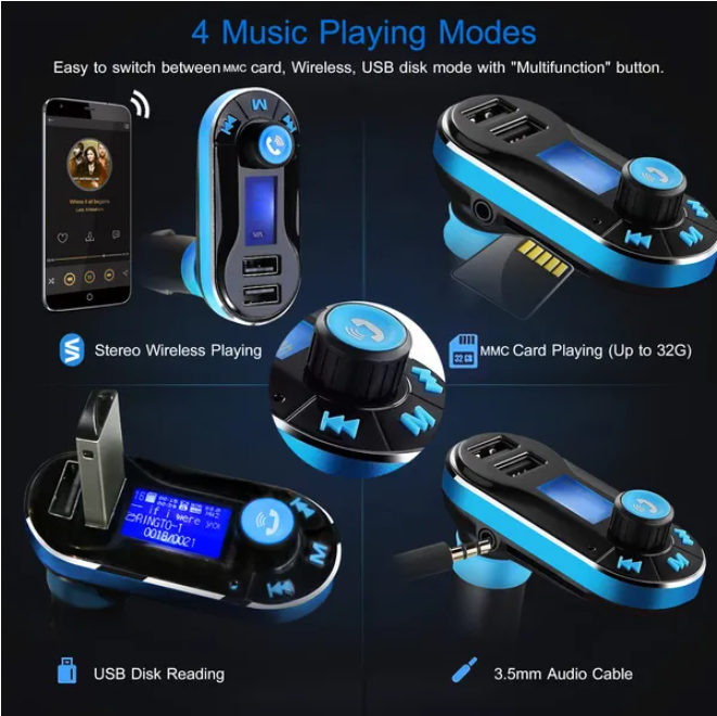Car Mounted Wireless FM Transmitter