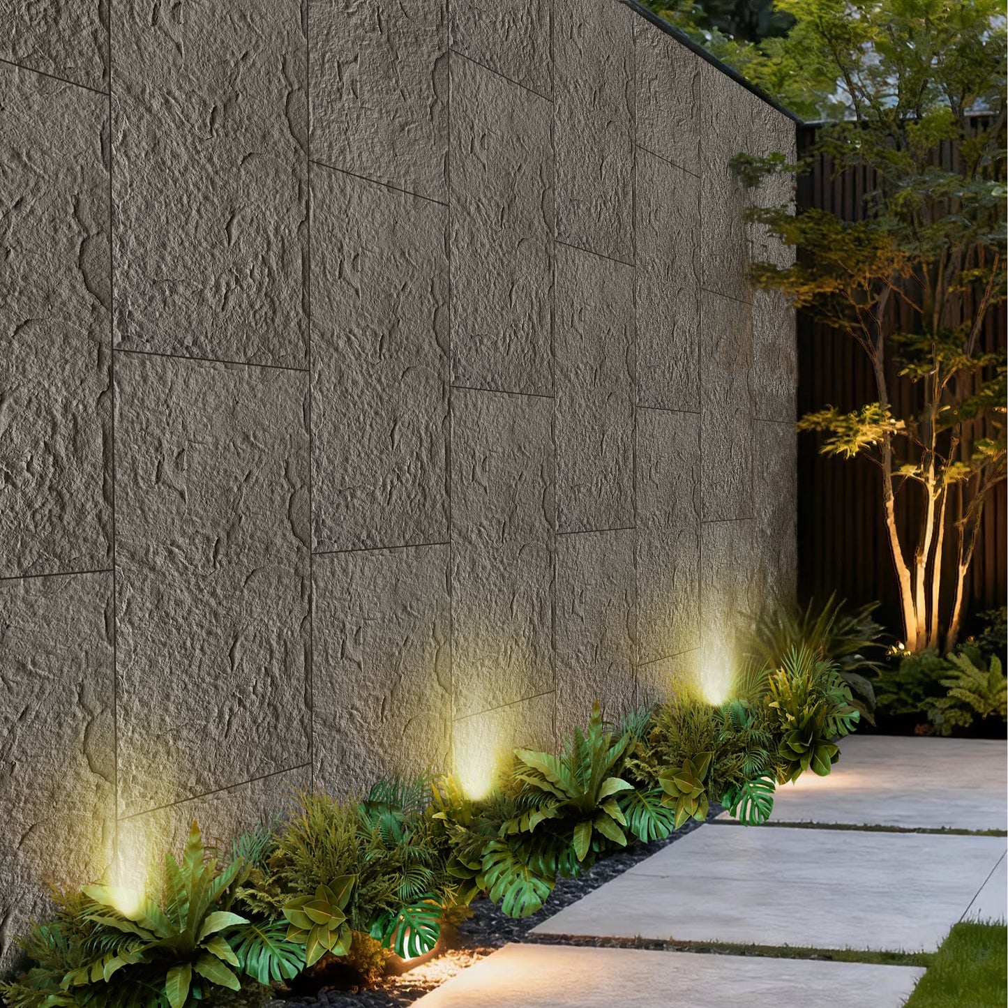3D Faux Stone Wall Panels, 6 PCS PU Wainscoting Panel For Interior Wall Decor, Flame-resistant & Lightweight & Waterproof, For TV Wall, Office, Living Room,  47.24  X 23.62  Stone Skin  Charcoal Grey