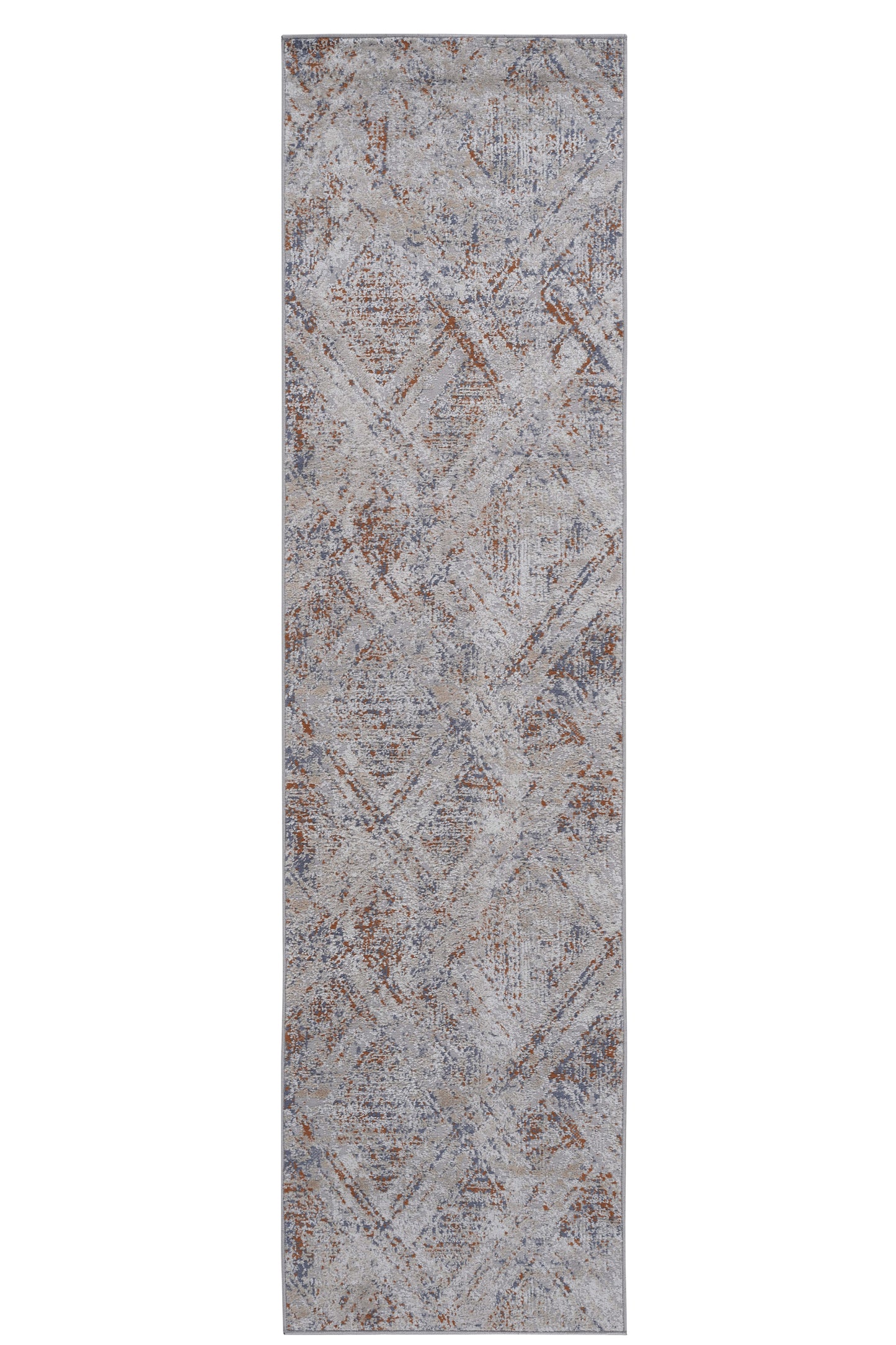PAYAS 2X8 Beige  Geometric Runner Rug