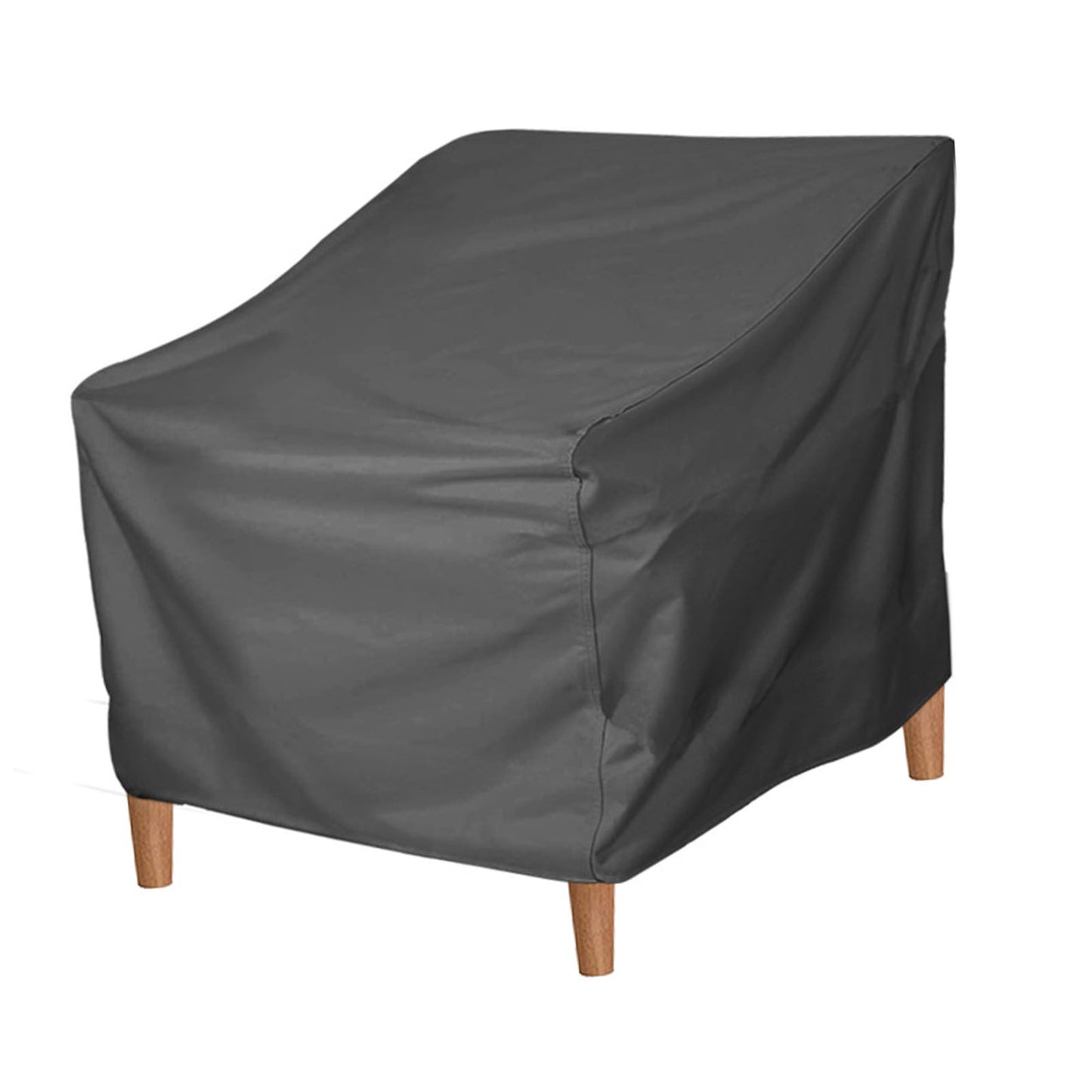 Patio Chair Cover Oxford Cloth Water Resistant Silver Coating Outdoor Furniture Cover For Home Lawn Patio Garden Grey 420D