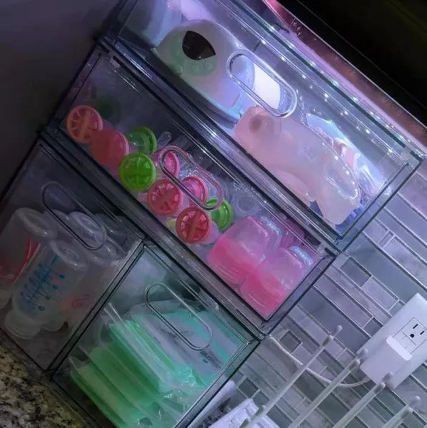 Large All Purpose Full Depth Drawer Organizer, Clear Plastic Storage Tray