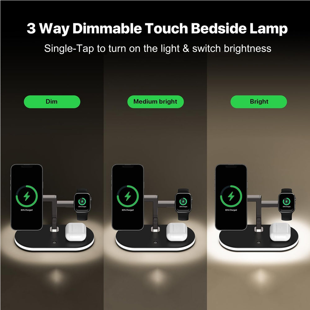 4 In 1 Aluminum Alloy Magnetic Wireless Charger Stand