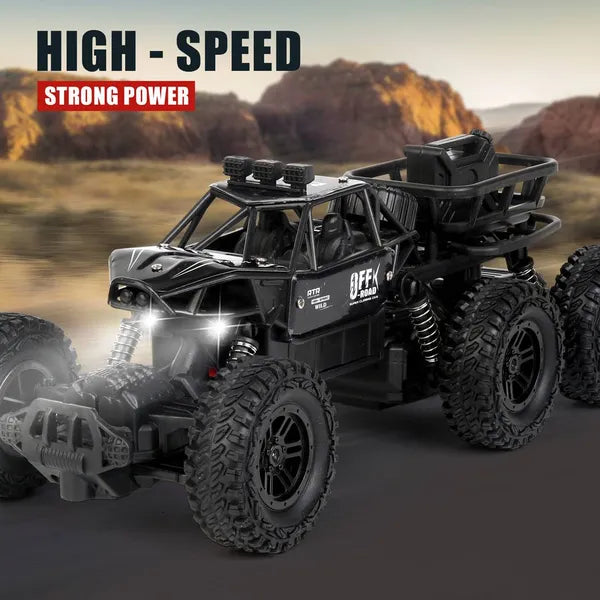 All-terrain Electric Toy Car, Alloy Car, 1-20 Scale Model Car, 2.4GHz R Or C Off-road Car, High-speed Car, With Headlights And Shock Absorption, Birthday Gifts For Kids Over 3 Years Old-blue