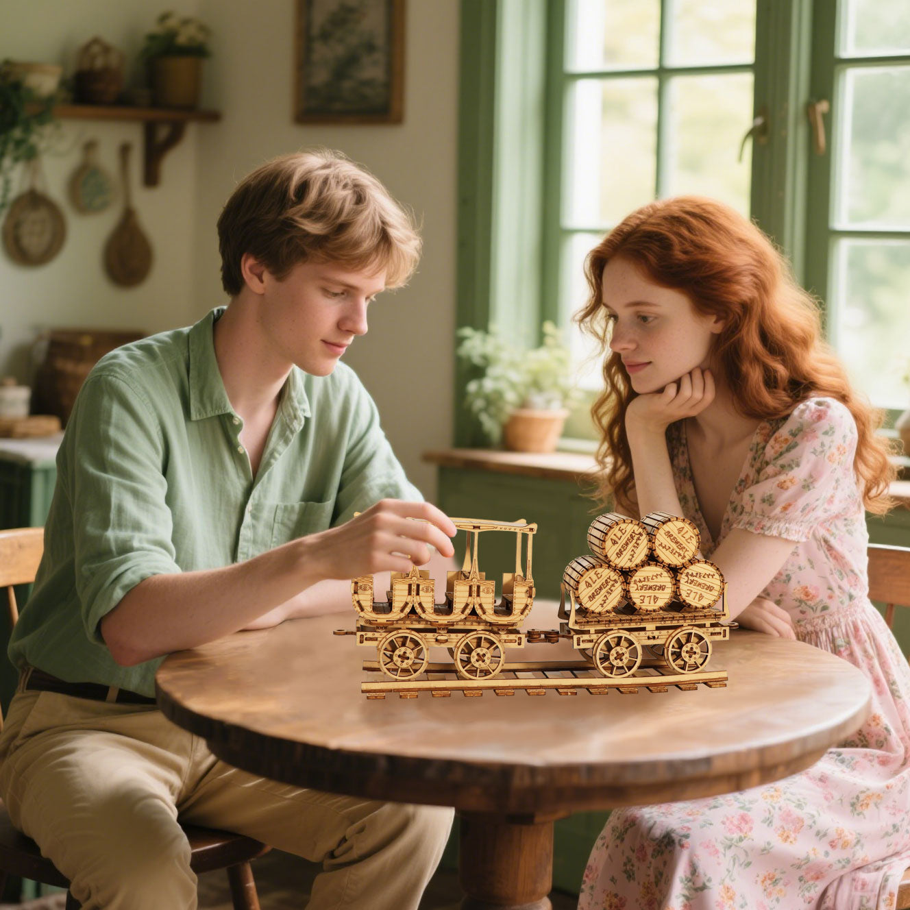 Sales Are Prohibited On The TEMU And SHEIN - 3D Wooden Puzzles Wine Truck Model Kits Brainteaser And Puzzle For Christmas Birthday Gifts